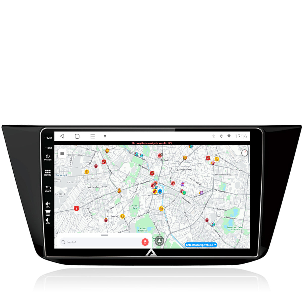 Navigatie Volkswagen Tiguan (2016+), Android, P-Octacore / 2GB RAM + 32GB ROM, 10.1 Inch - AD-BGP10002+AD-BGRKIT036