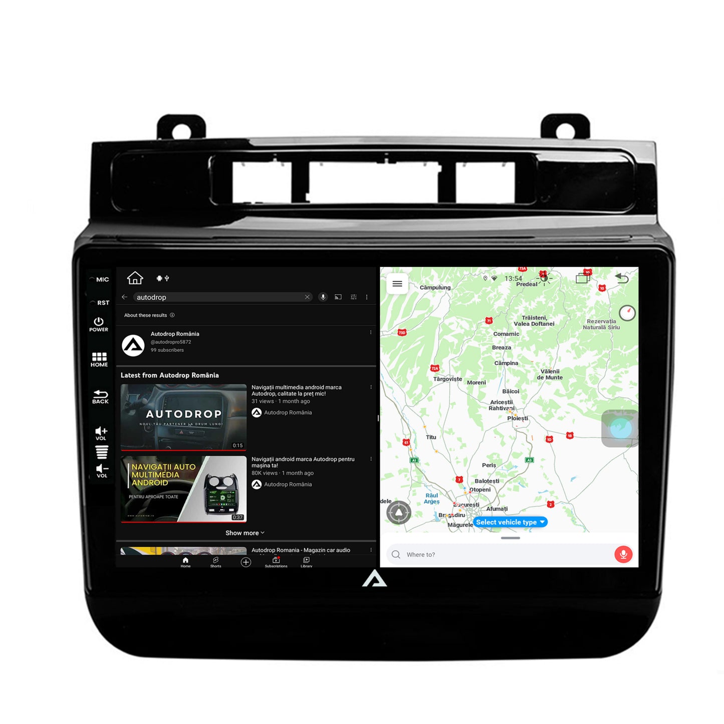 Navigatie Volkswagen Touareg (2010-2018), Android, Z-Octacore / 8GB RAM + 256GB ROM, 9 Inch - AD-BGZ9008+AD-BGRKIT051