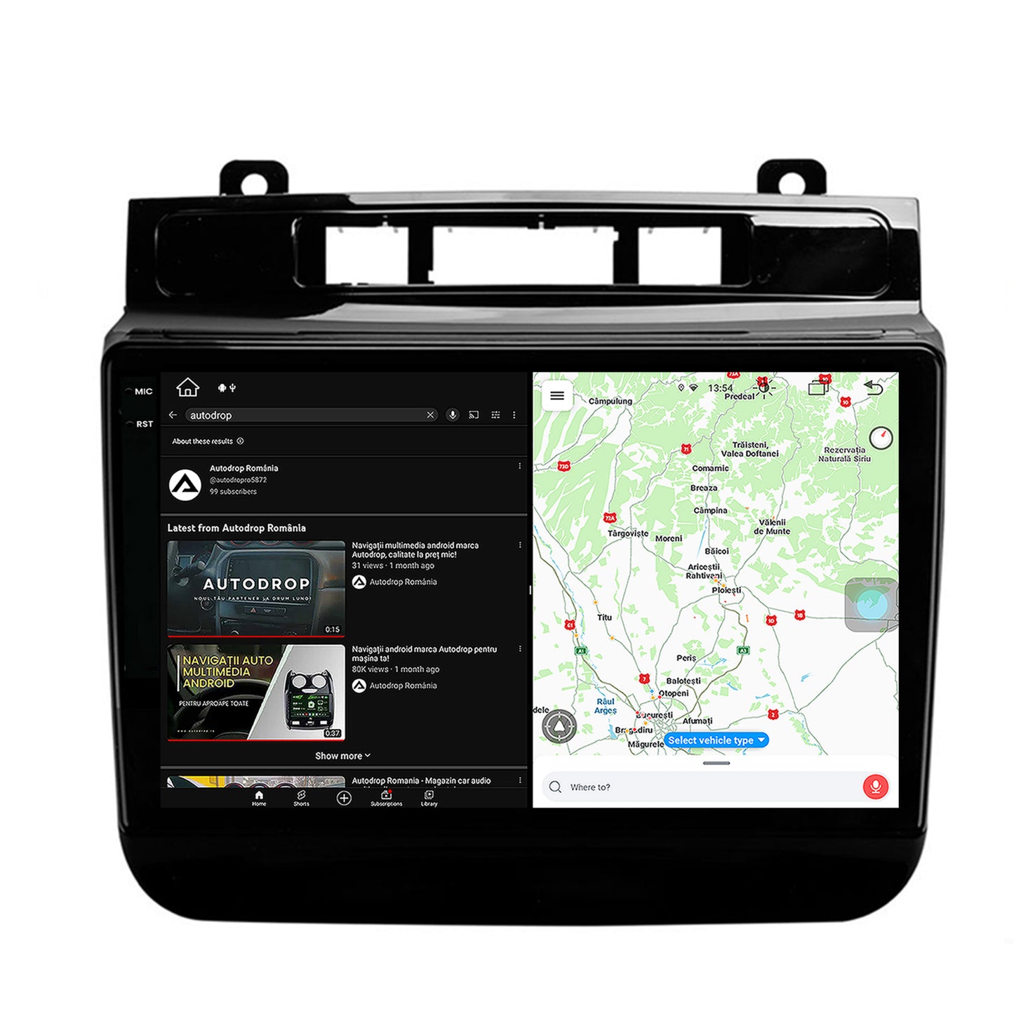 Navigatie Volkswagen Touareg (2010-2018), Android, X-Octacore / 8GB RAM + 256GB ROM, 9.5 Inch - AD-BGX9008+AD-BGRKIT051