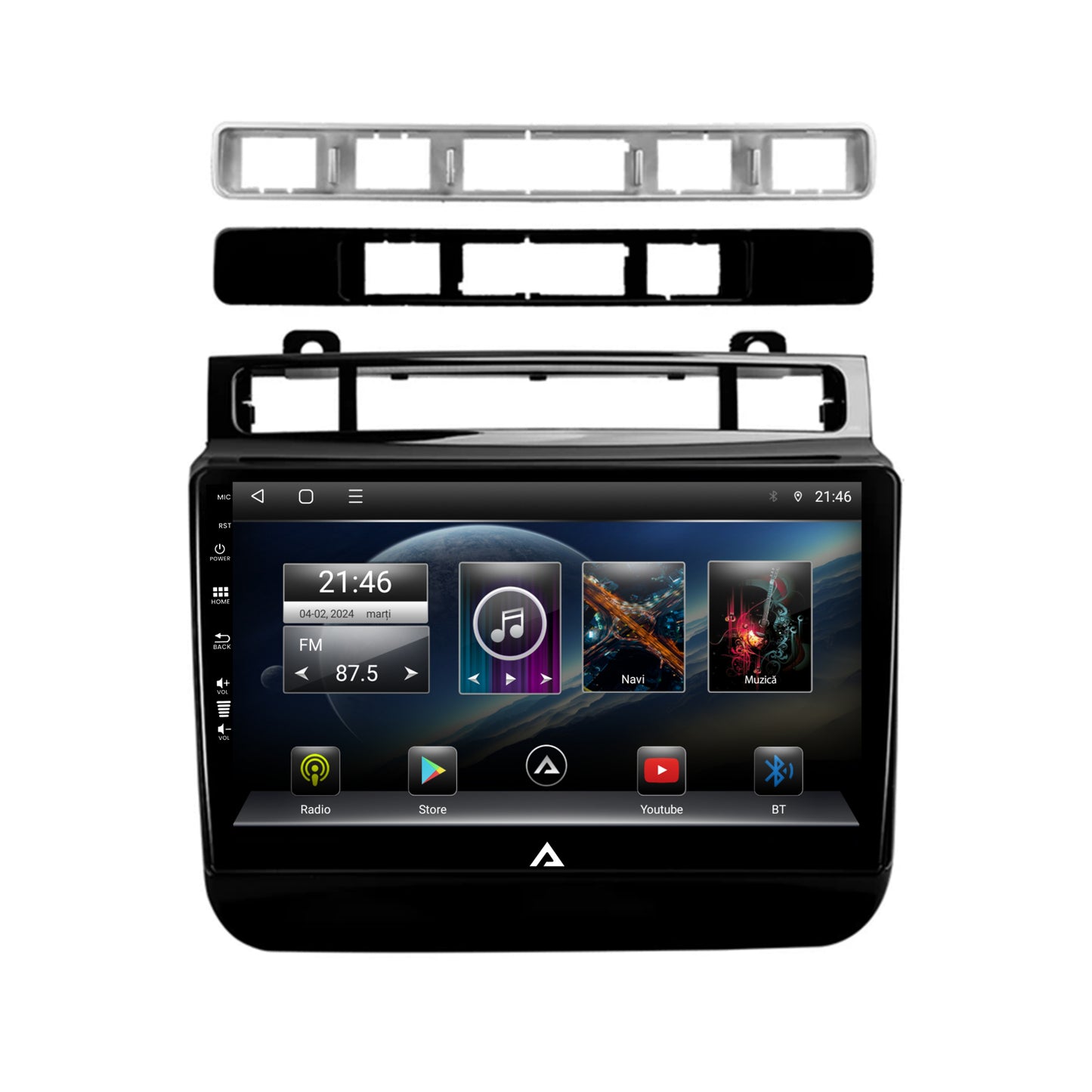 Navigatie Volkswagen Touareg (2010-2018), Android, P-Octacore / 2GB RAM + 32GB ROM, 9 Inch - AD-BGP9002+AD-BGRKIT051