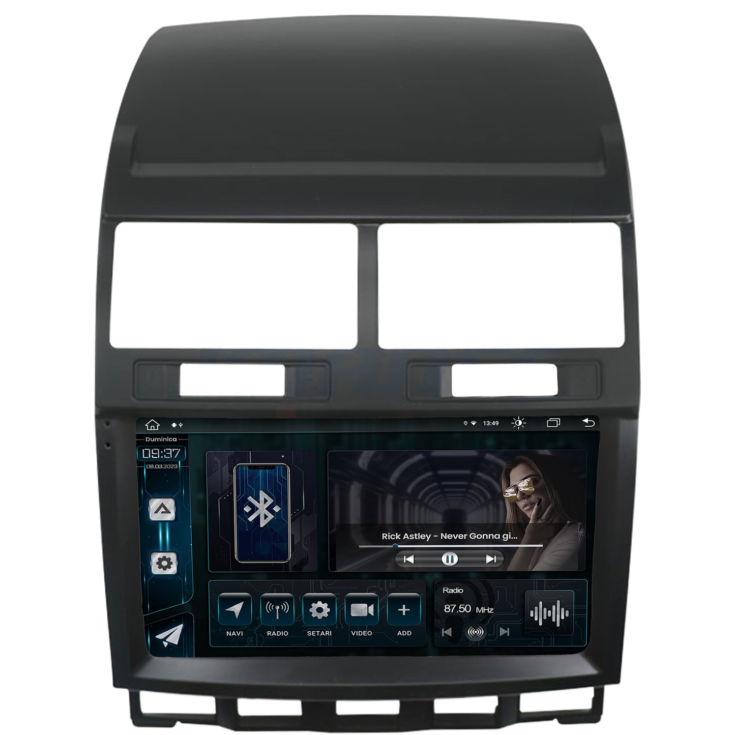 Navigatie Volkswagen Touareg, Android, Z-Octacore / 8GB RAM + 256GB ROM, 9 Inch - AD-BGZ9008+AD-BGRKIT050