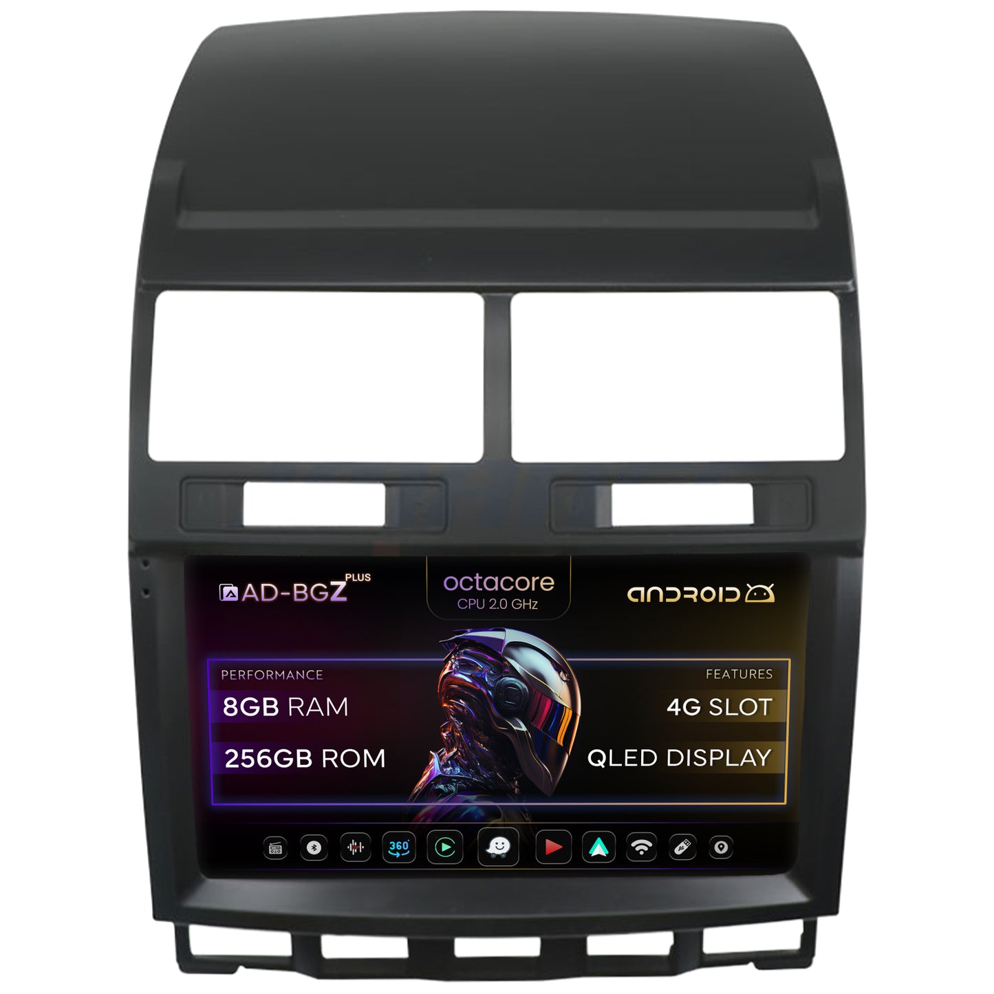 Navigatie Volkswagen Touareg, Android, Z-Octacore / 8GB RAM + 256GB ROM, 9 Inch - AD-BGZ9008+AD-BGRKIT050