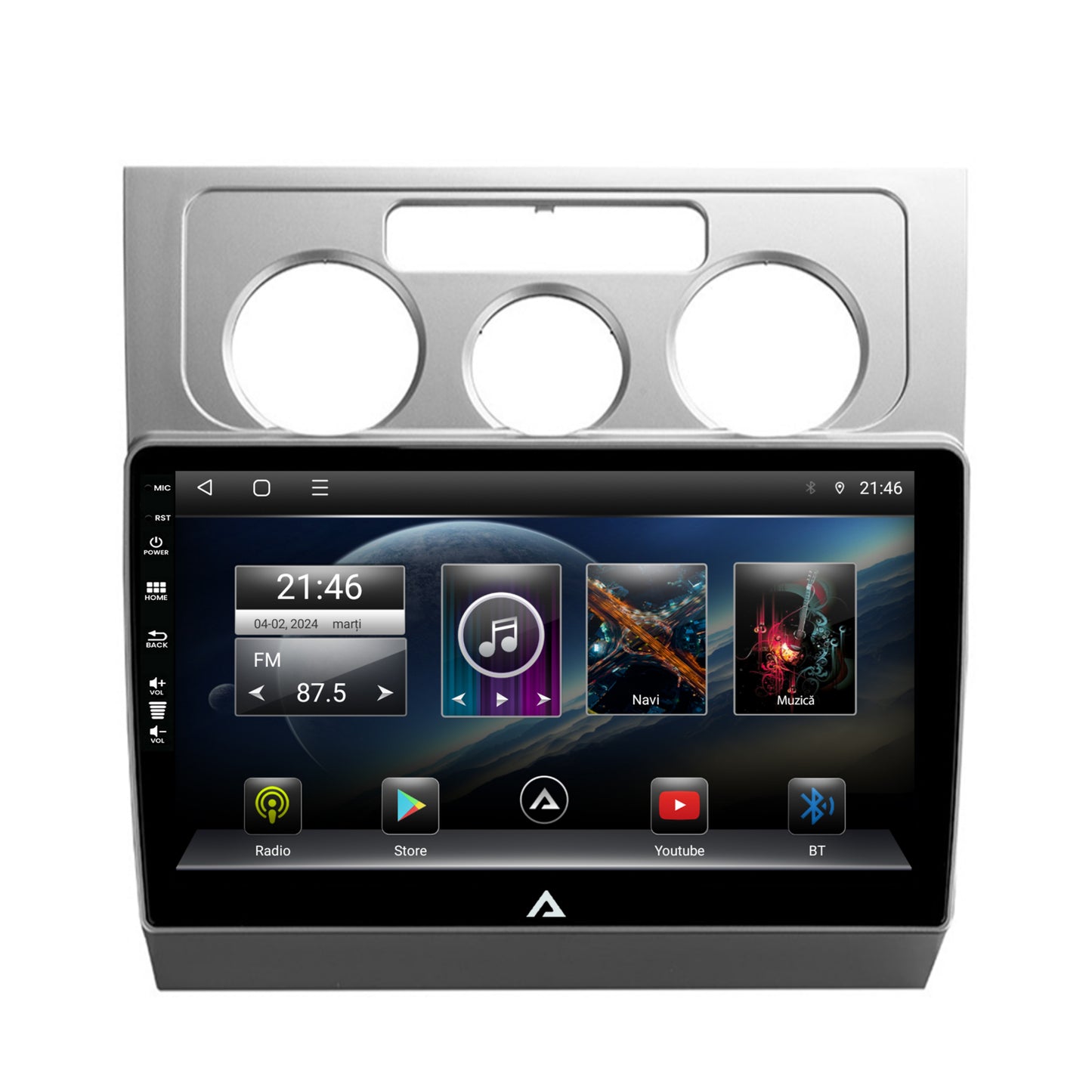 Navigatie Volkswagen Touran (2003-2010), Android, E-Octacore / 2GB RAM + 32GB ROM, 10.1 Inch - AD-BGE10002+AD-BGRKIT054