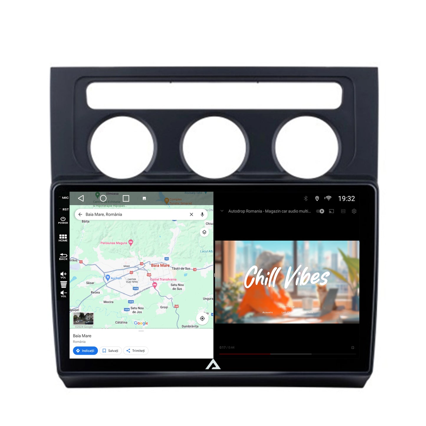 Navigatie Volkswagen Touran (2003-2010), Android, A-Octacore / 4GB RAM + 64GB ROM, 10.1 INCH - AD-BGA10004+AD-BGRKIT053