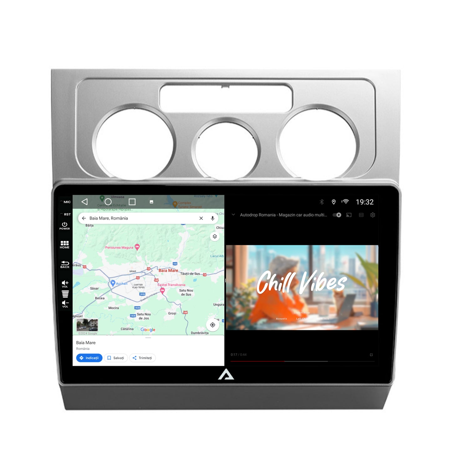 Navigatie Volkswagen Touran (2003-2010), Android, A-Octacore / 4GB RAM + 64GB ROM, 10.1 INCH - AD-BGA10004+AD-BGRKIT054