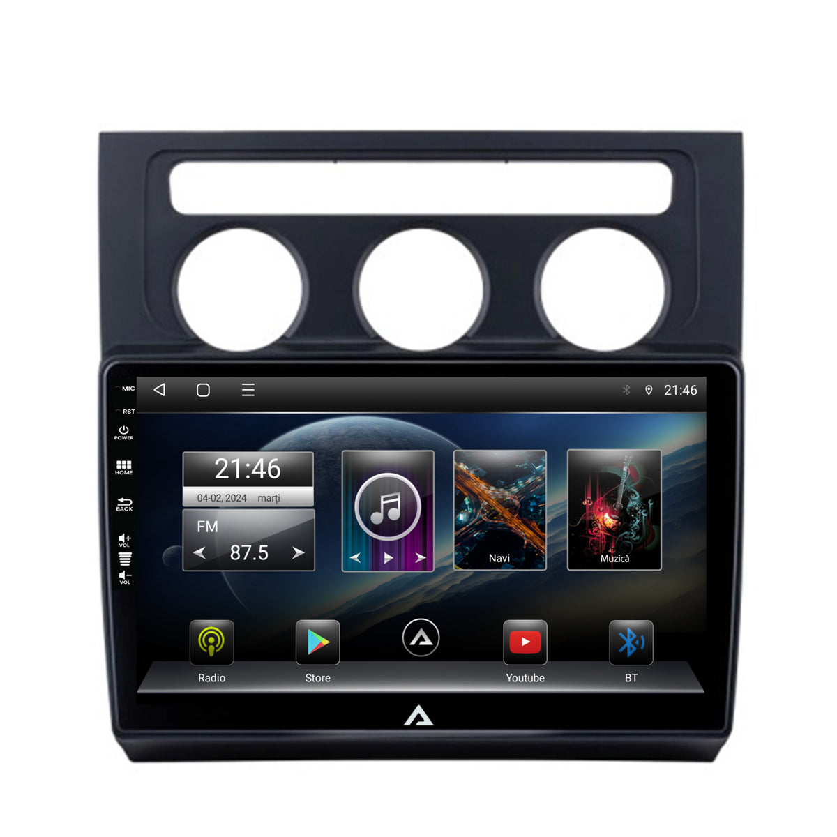 Navigatie Volkswagen Touran (2003-2010), Android, P-Octacore / 2GB RAM + 32GB ROM, 10.1 Inch - AD-BGP10002+AD-BGRKIT053