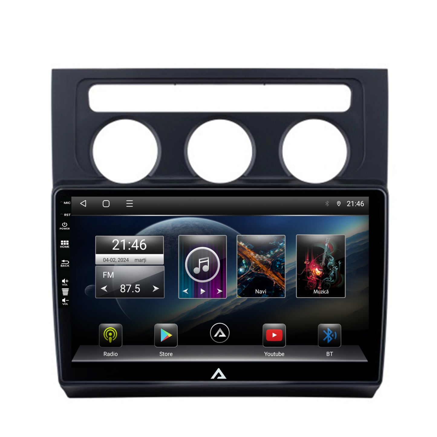 Navigatie Volkswagen Touran (2003-2010), Android, P-Octacore / 2GB RAM + 32GB ROM, 10.1 Inch - AD-BGP10002+AD-BGRKIT053