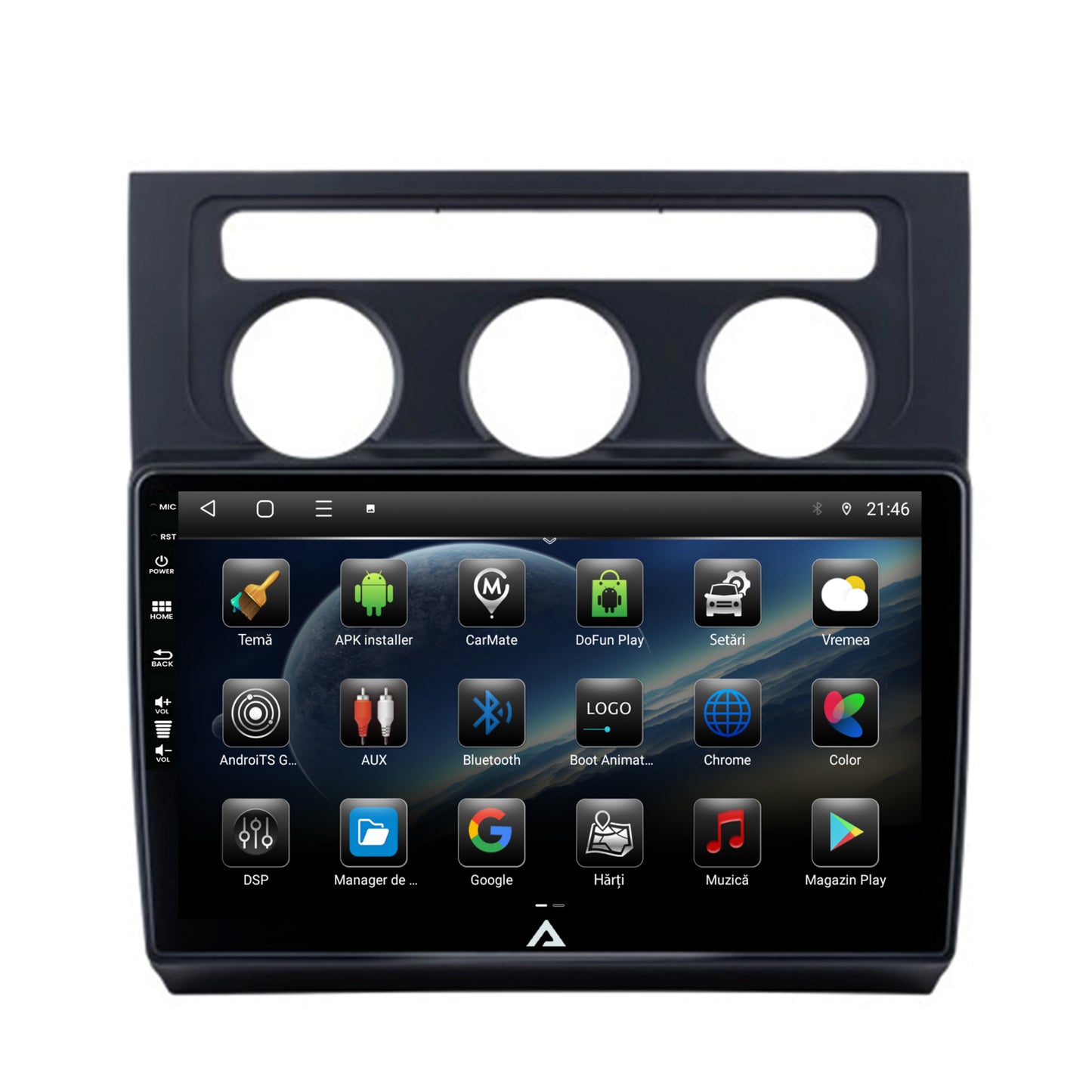 Navigatie Volkswagen Touran (2003-2010), Android, P-Octacore / 2GB RAM + 32GB ROM, 10.1 Inch - AD-BGP10002+AD-BGRKIT053
