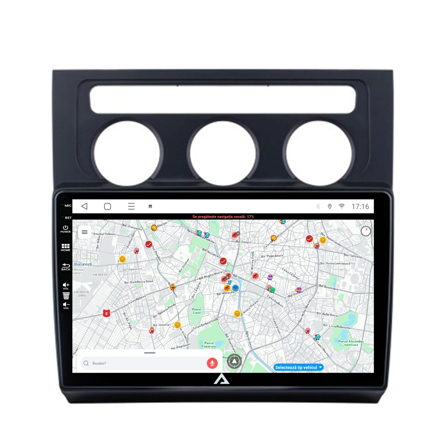 Navigatie Volkswagen Touran (2003-2010), Android, P-Octacore / 2GB RAM + 32GB ROM, 10.1 Inch - AD-BGP10002+AD-BGRKIT053