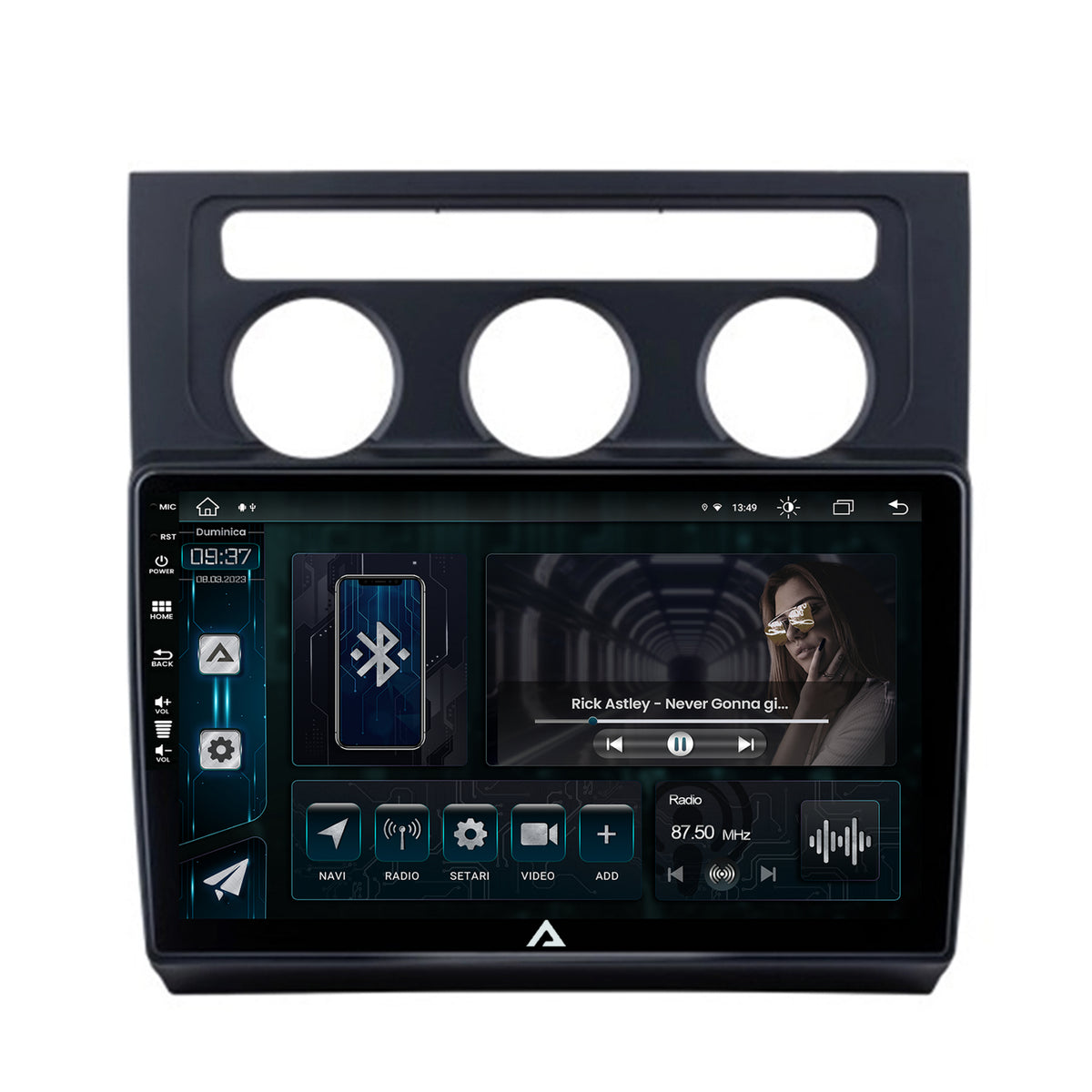 Navigatie Volkswagen Touran (2003-2010), Android, Z-Octacore / 8GB RAM + 256GB ROM, 10.1 INCH - AD-BGZ10008+AD-BGRKIT053