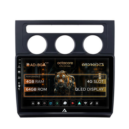 Navigatie Volkswagen Touran (2003-2010), Android, A-Octacore / 4GB RAM + 64GB ROM, 10.1 INCH - AD-BGA10004+AD-BGRKIT053