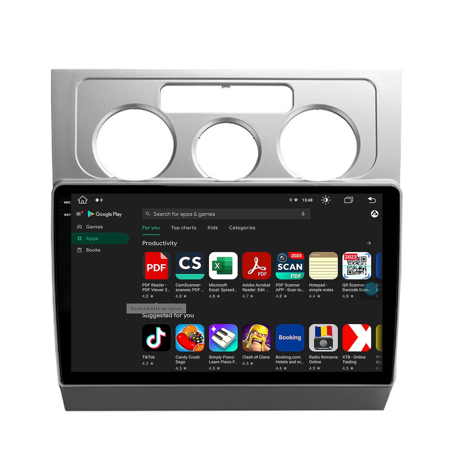 Navigatie Volkswagen Touran (2003-2010), Android, Z-Octacore / 4GB RAM + 64GB ROM, 10.36 Inch - AD-BGV10004+AD-BGRKIT054