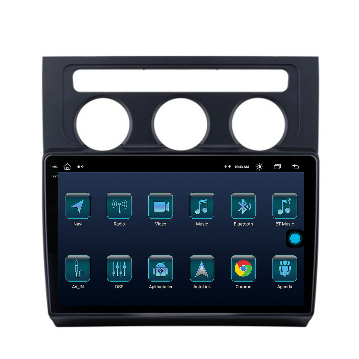 Navigatie Volkswagen Touran (2003-2010), Android, X-Octacore / 8GB RAM + 256GB ROM, 10.36 Inch - AD-BGX10008+AD-BGRKIT053