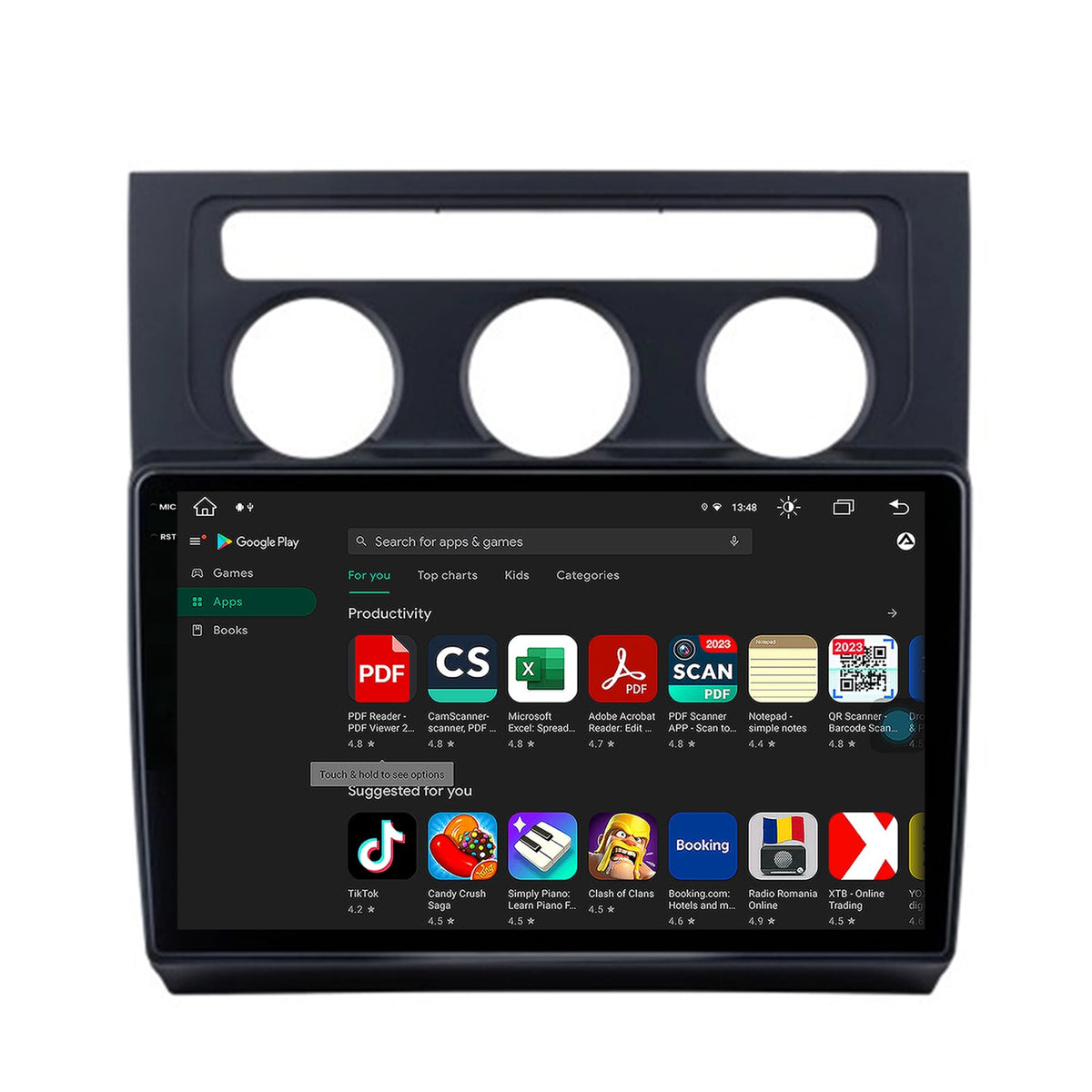 Navigatie Volkswagen Touran (2003-2010), Android, X-Octacore / 8GB RAM + 256GB ROM, 10.36 Inch - AD-BGX10008+AD-BGRKIT053