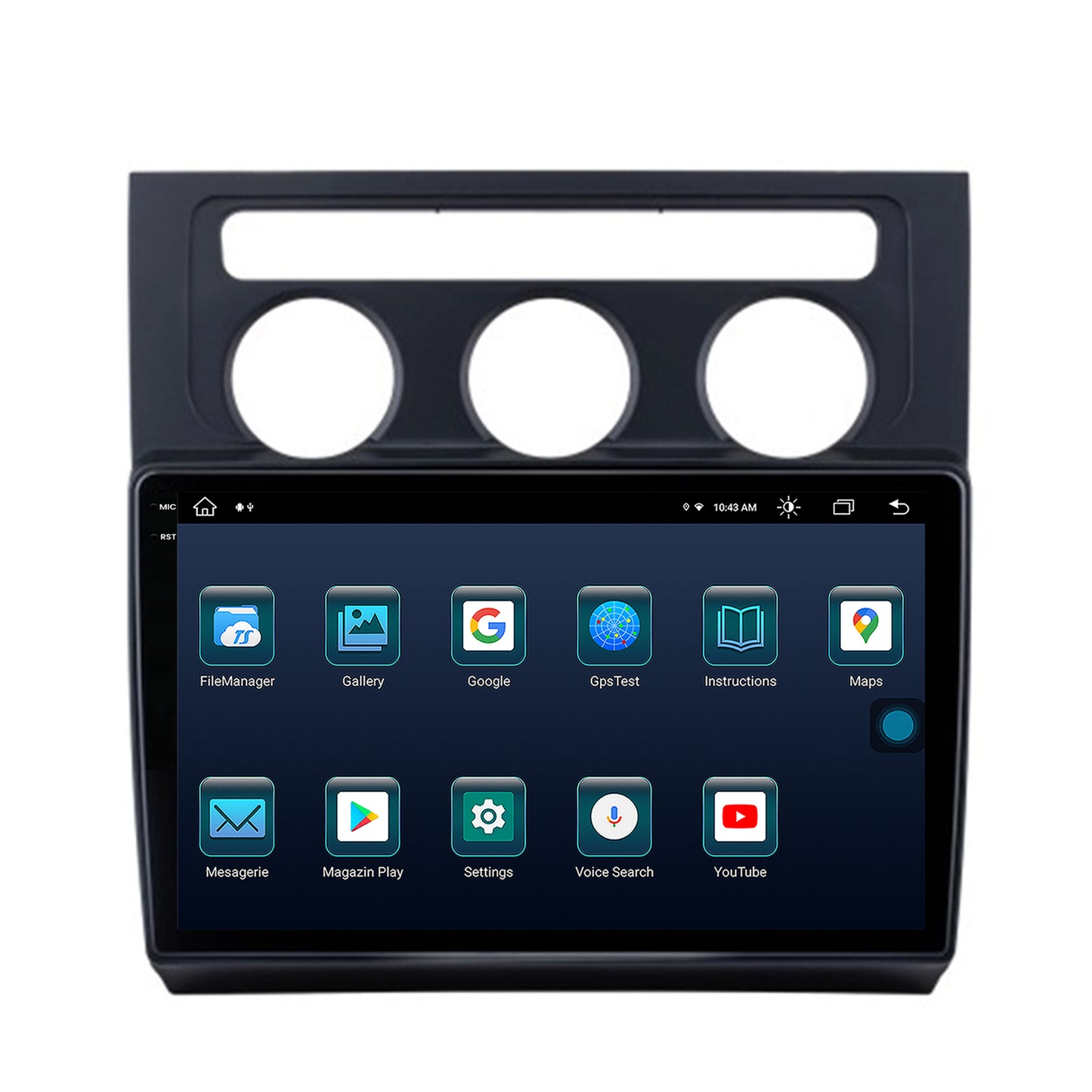 Navigatie Volkswagen Touran (2003-2010), Android, X-Octacore / 8GB RAM + 256GB ROM, 10.36 Inch - AD-BGX10008+AD-BGRKIT053