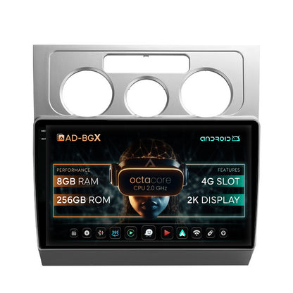 Navigatie Volkswagen Touran (2003-2010), Android, Z-Octacore / 8GB RAM + 256GB ROM, 10.36 Inch - AD-BGX10008+AD-BGRKIT054