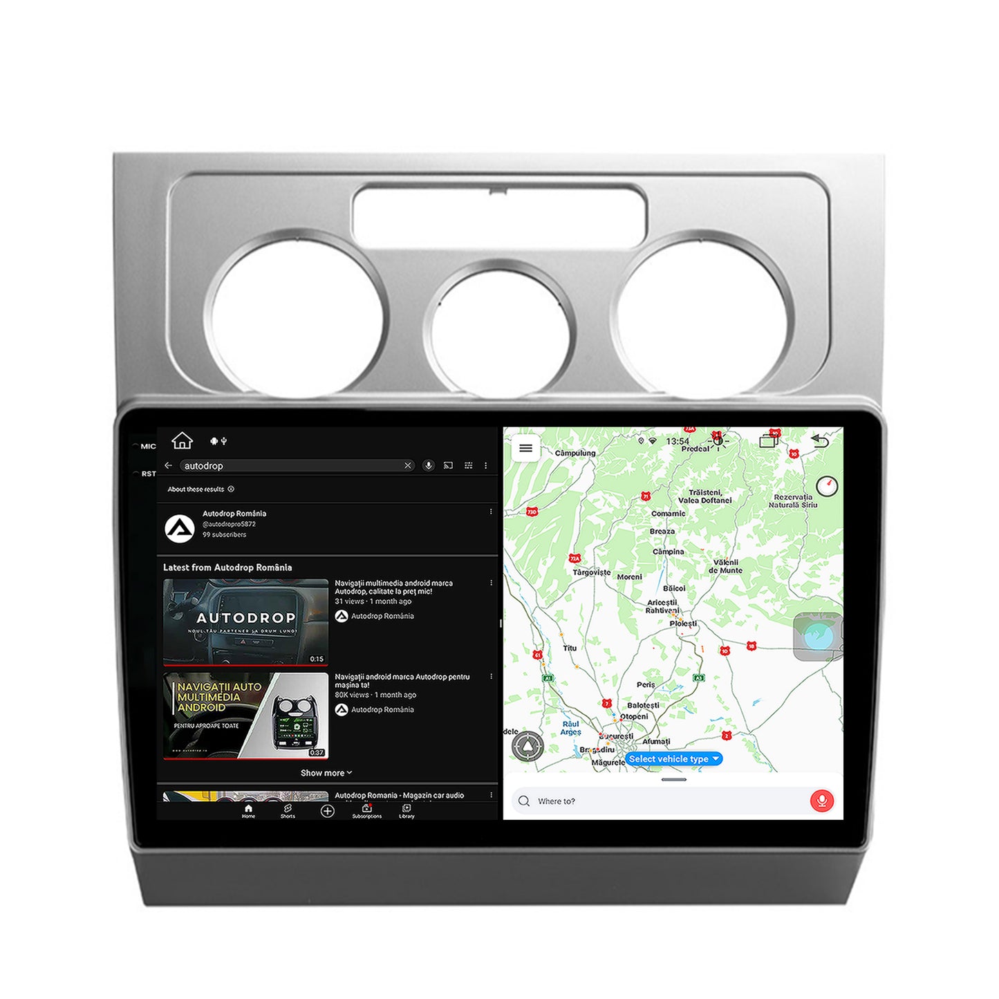 Navigatie Volkswagen Touran (2003-2010), Android, Z-Octacore / 8GB RAM + 256GB ROM, 10.36 Inch - AD-BGX10008+AD-BGRKIT054