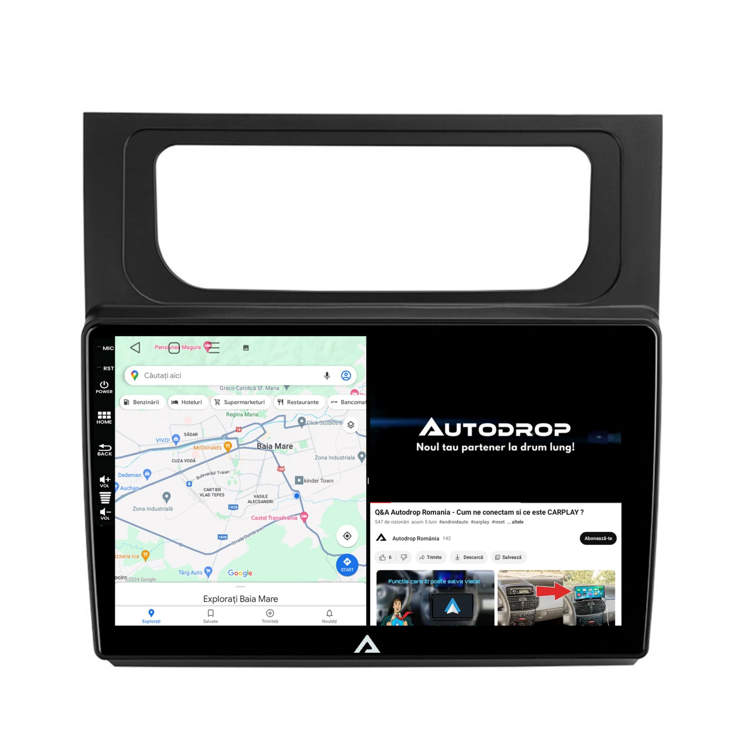 Navigatie Volkswagen Touran (2010-2016), Android, E-Octacore / 2GB RAM + 32GB ROM, 10.1 Inch - AD-BGE10002+AD-BGRKIT042