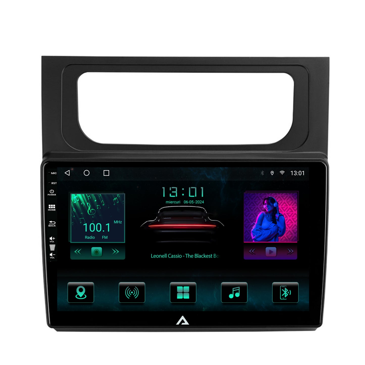 Navigatie Volkswagen Touran (2010-2016), Android, A-Octacore / 4GB RAM + 64GB ROM, 10.1 Inch - AD-BGA10004+AD-BGRKIT042