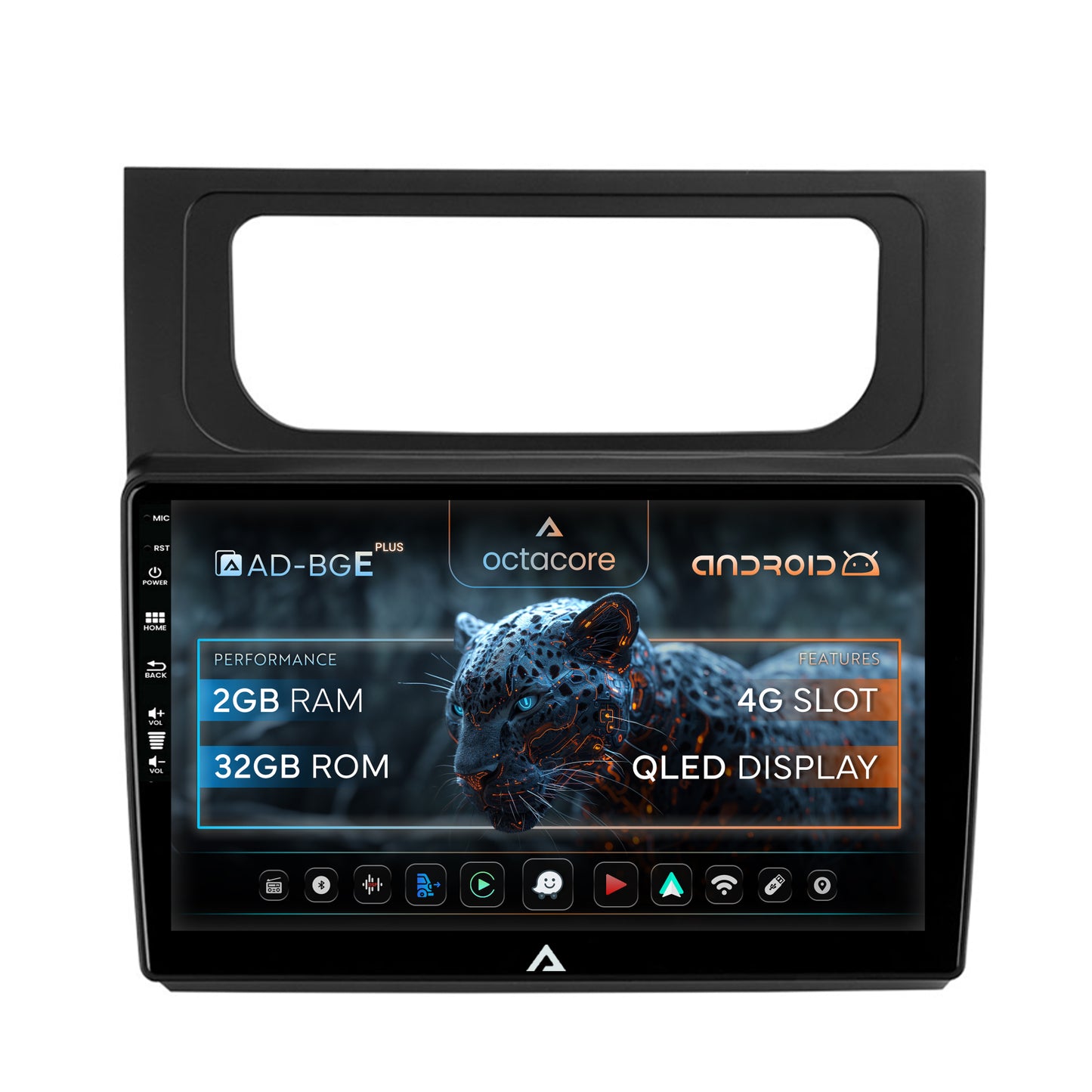 Navigatie Volkswagen Touran (2010-2016), Android, E-Octacore / 2GB RAM + 32GB ROM, 10.1 Inch - AD-BGE10002+AD-BGRKIT042