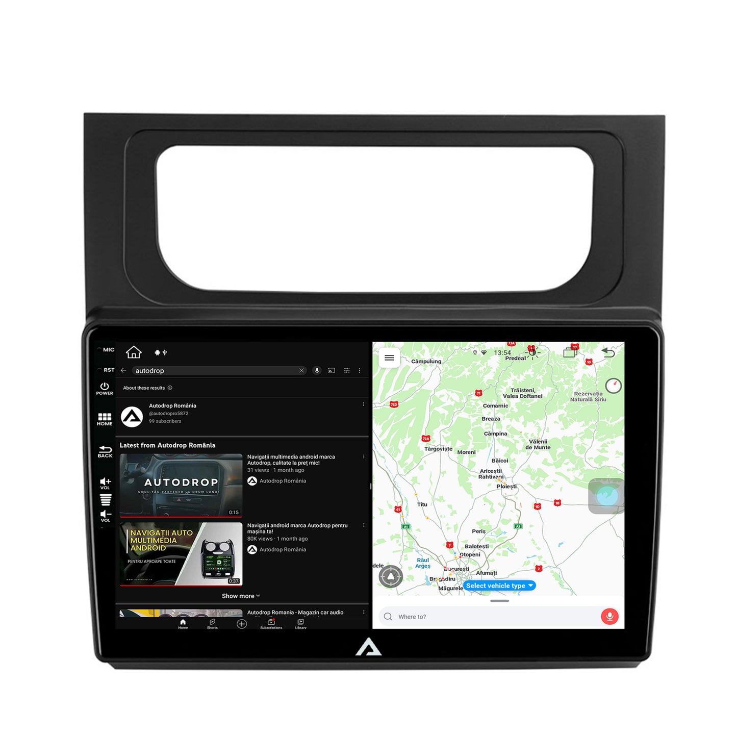 Navigatie Volkswagen Touran (2010-2016), Android, Z-Octacore / 8GB RAM + 256GB ROM, 10.1 Inch - AD-BGZ10008+AD-BGRKIT042