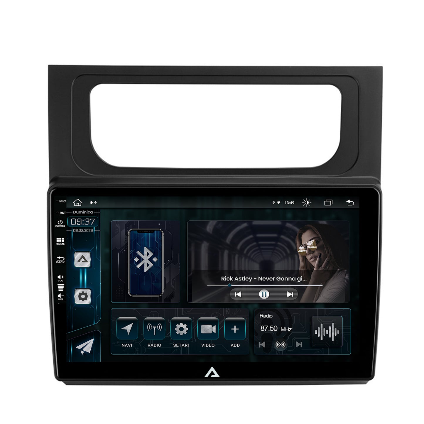 Navigatie Volkswagen Touran (2010-2016), Android, Z-Octacore / 8GB RAM + 256GB ROM, 10.1 Inch - AD-BGZ10008+AD-BGRKIT042