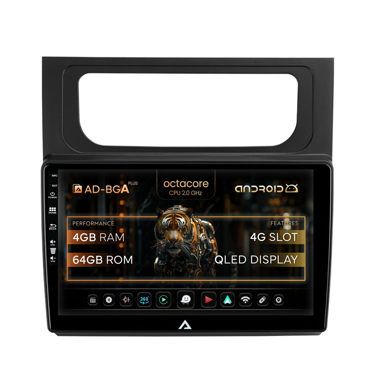Navigatie Volkswagen Touran (2010-2016), Android, A-Octacore / 4GB RAM + 64GB ROM, 10.1 Inch - AD-BGA10004+AD-BGRKIT042