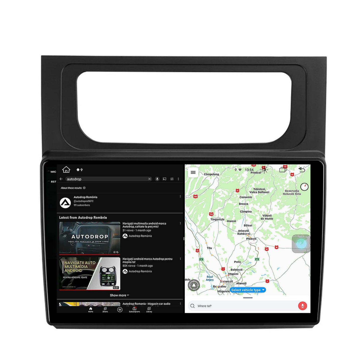 Navigatie Volkswagen Touran (2010-2016), Android, Z-Octacore / 8GB RAM + 256GB ROM, 10.36 Inch - AD-BGX10008+AD-BGRKIT042