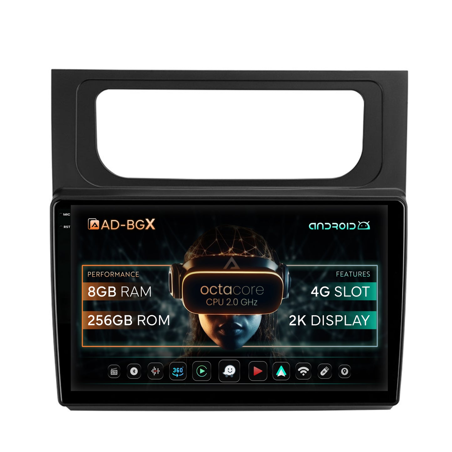Navigatie Volkswagen Touran (2010-2016), Android, Z-Octacore / 8GB RAM + 256GB ROM, 10.36 Inch - AD-BGX10008+AD-BGRKIT042