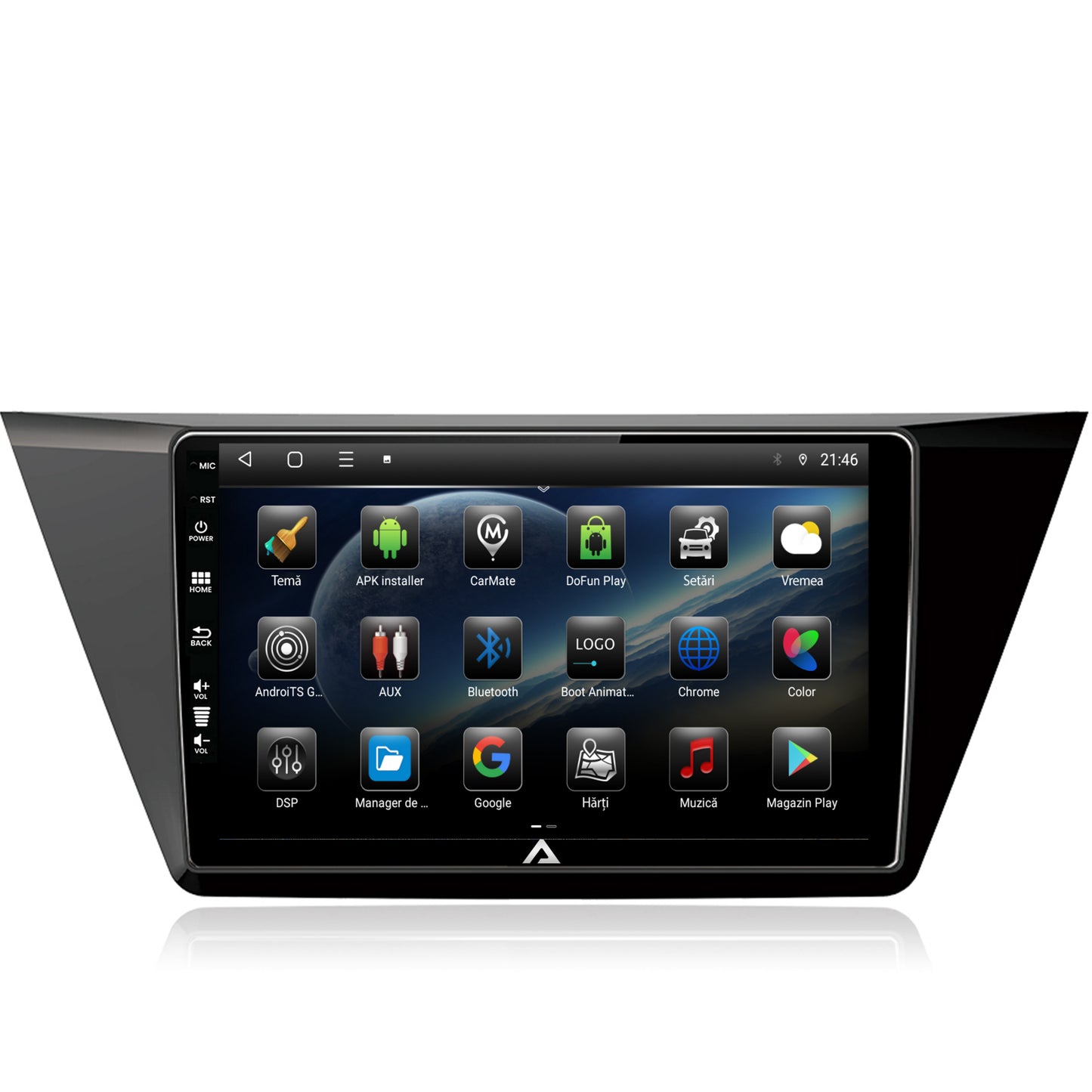 Navigatie Volkswagen Touran (2016+), Android, E-Octacore / 2GB RAM + 32GB ROM, 10.1 Inch - AD-BGE10002+AD-BGRKIT032