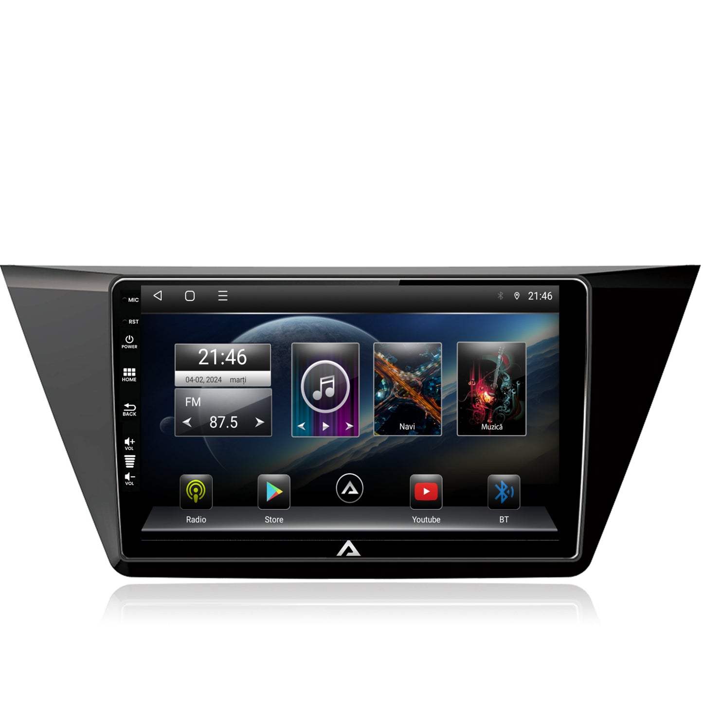Navigatie Volkswagen Touran (2016+), Android, E-Octacore / 2GB RAM + 32GB ROM, 10.1 Inch - AD-BGE10002+AD-BGRKIT032
