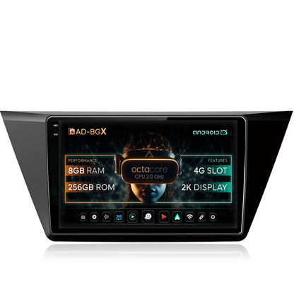 Navigatie Volkswagen Touran (2016+), Android, Z-Octacore / 8GB RAM + 256GB ROM, 10.36 Inch - AD-BGE9008+AD-BGRKIT032