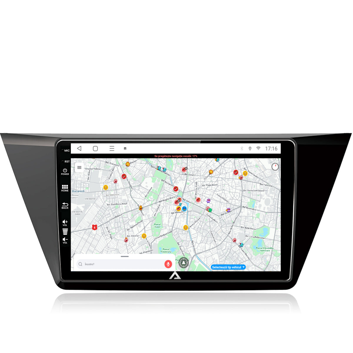 Navigatie Volkswagen Touran (2016+), Android, P-Octacore / 2GB RAM + 32GB ROM, 10.1 Inch - AD-BGP10002+AD-BGRKIT032