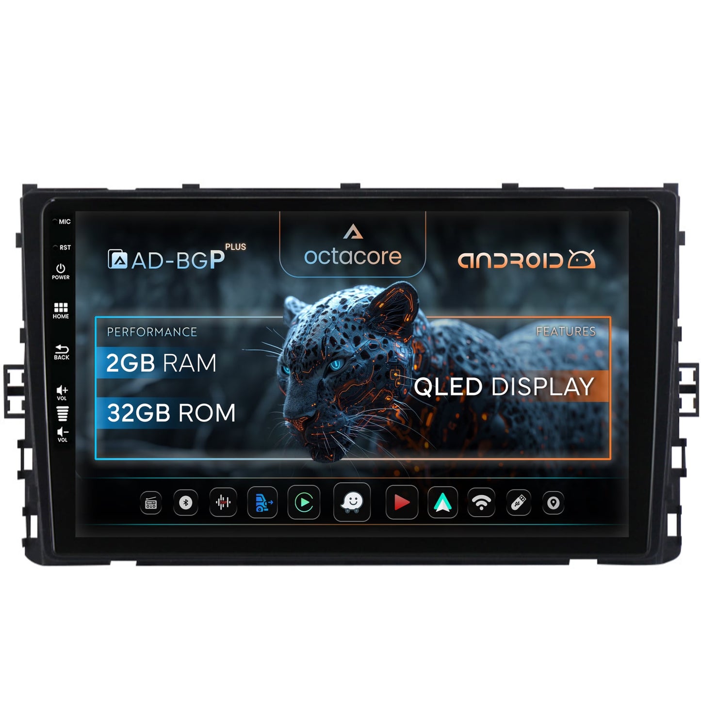 Navigatie Volkswagen Transporter / Caravelle (2020+), Android, P-Octacore / 2GB RAM + 32GB ROM, 9 Inch - AD-BGP9002+AD-BGRKIT041V6