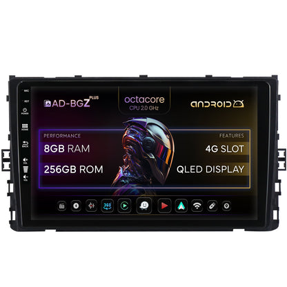 Navigatie Volkswagen Transporter / Caravelle (2020+), Android, Z-Octacore / 8GB RAM + 256GB ROM, 9 Inch - AD-BGZ9008+AD-BGRKIT041V6
