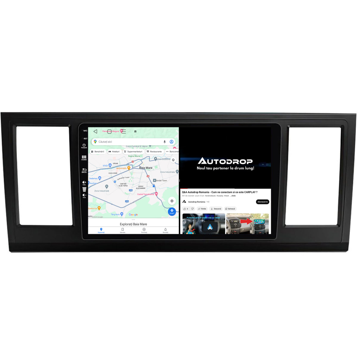 Navigatie Volkswagen Transporter / Caravelle / Multivan T6 (2015+), Android, E-Octacore / 2GB RAM + 32GB ROM, 9 Inch - AD-BGE9002+AD-BGRKIT056V2