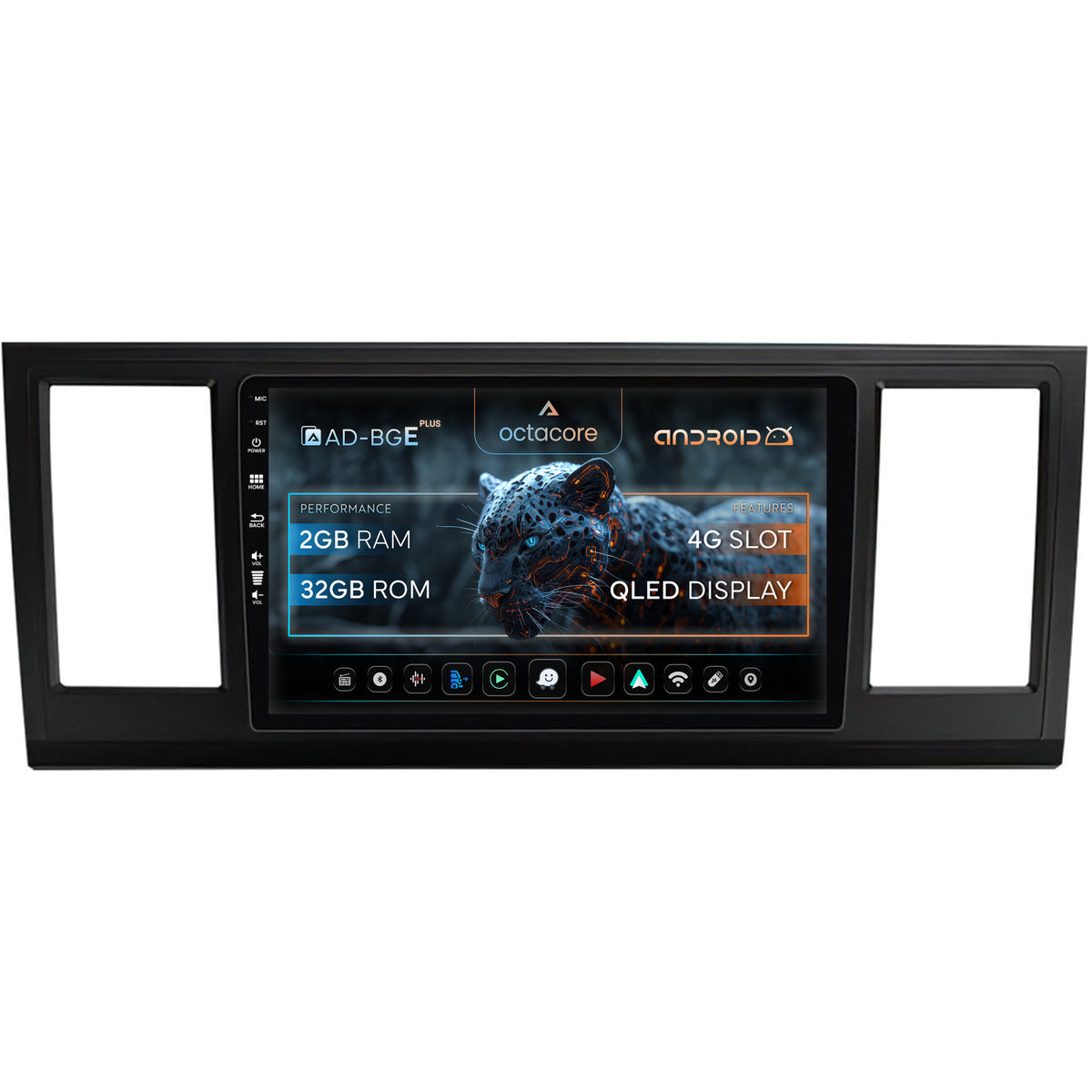 Navigatie Volkswagen Transporter / Caravelle / Multivan T6 (2015+), Android, E-Octacore / 2GB RAM + 32GB ROM, 9 Inch - AD-BGE9002+AD-BGRKIT056V2