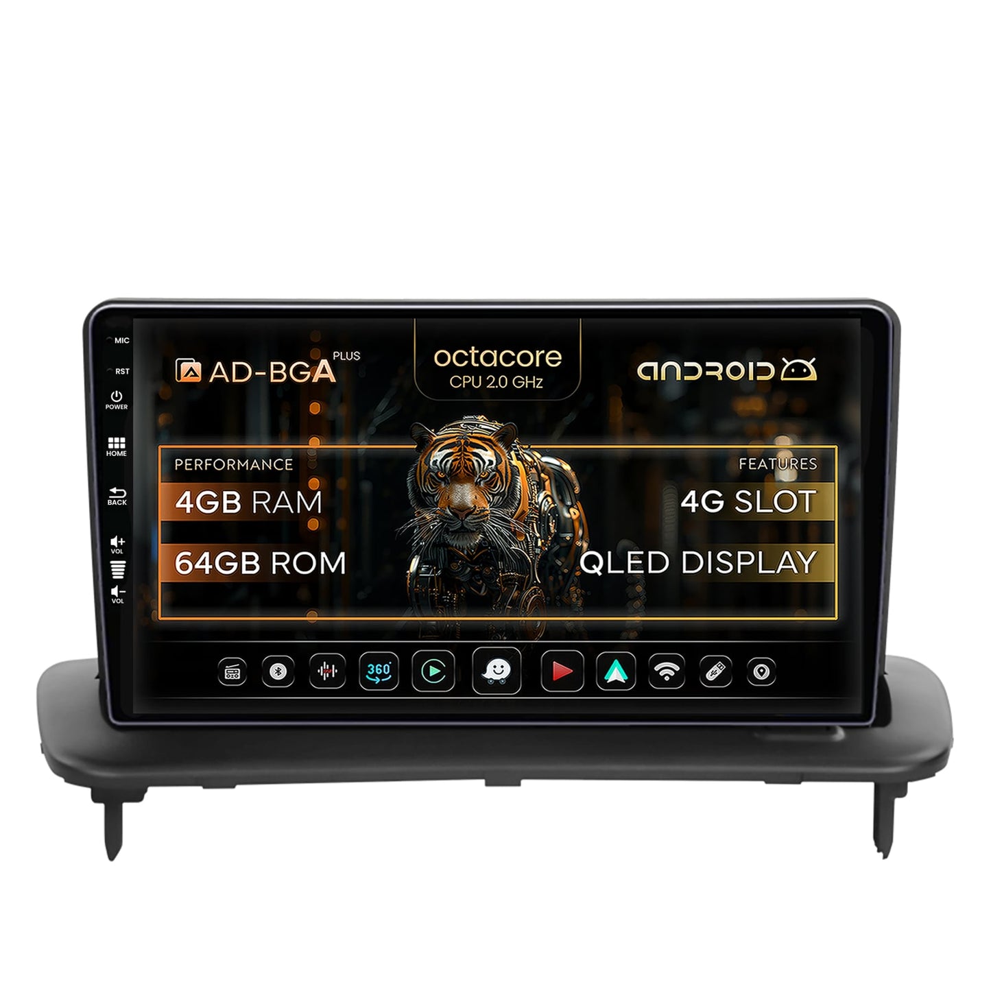 Navigatie Volvo C40 C30 S40 C70 V50 (2004-2012), Android, A-Octacore / 4GB RAM + 64GB ROM, 9 Inch - AD-BGA9004+AD-BGRKIT403