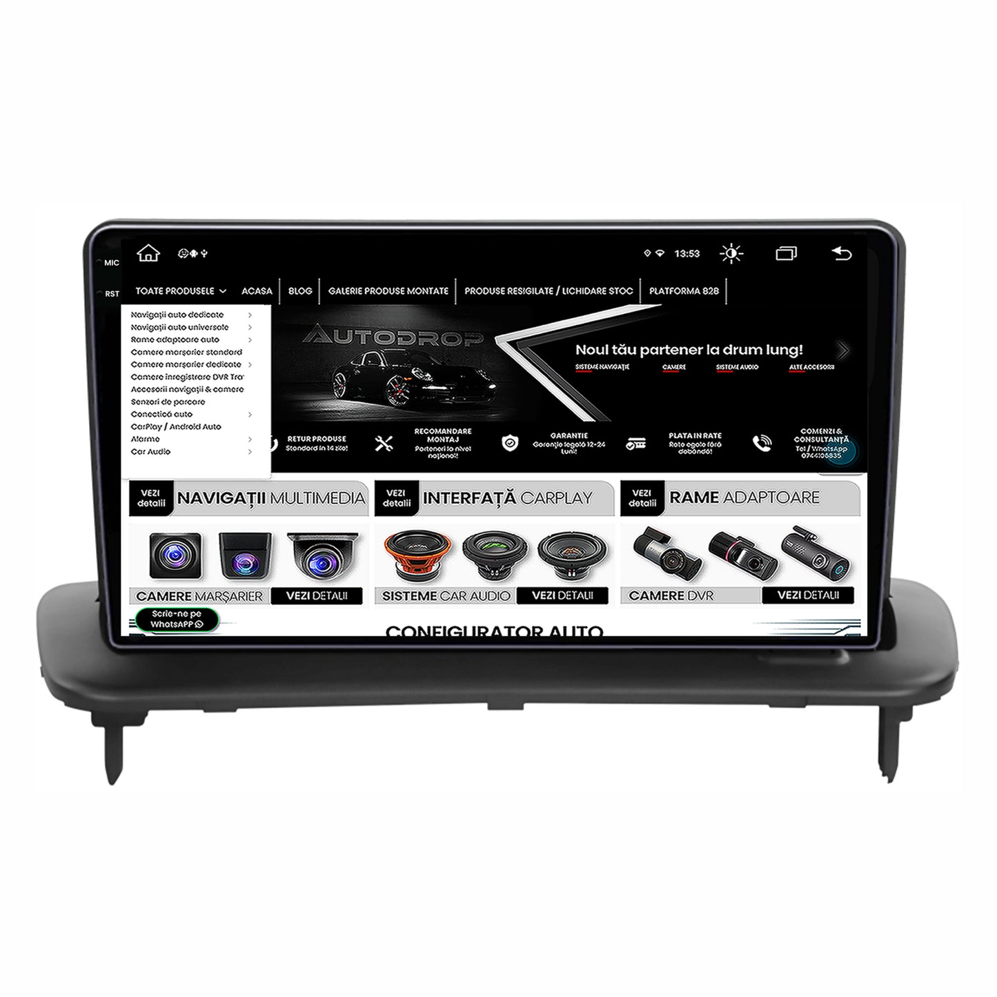Navigatie Volvo C40 C30 S40 C70 V50 (2004-2012), Android, X-Octacore / 8GB RAM + 256GB ROM, 9.5 Inch - AD-BGX9008+AD-BGRKIT403