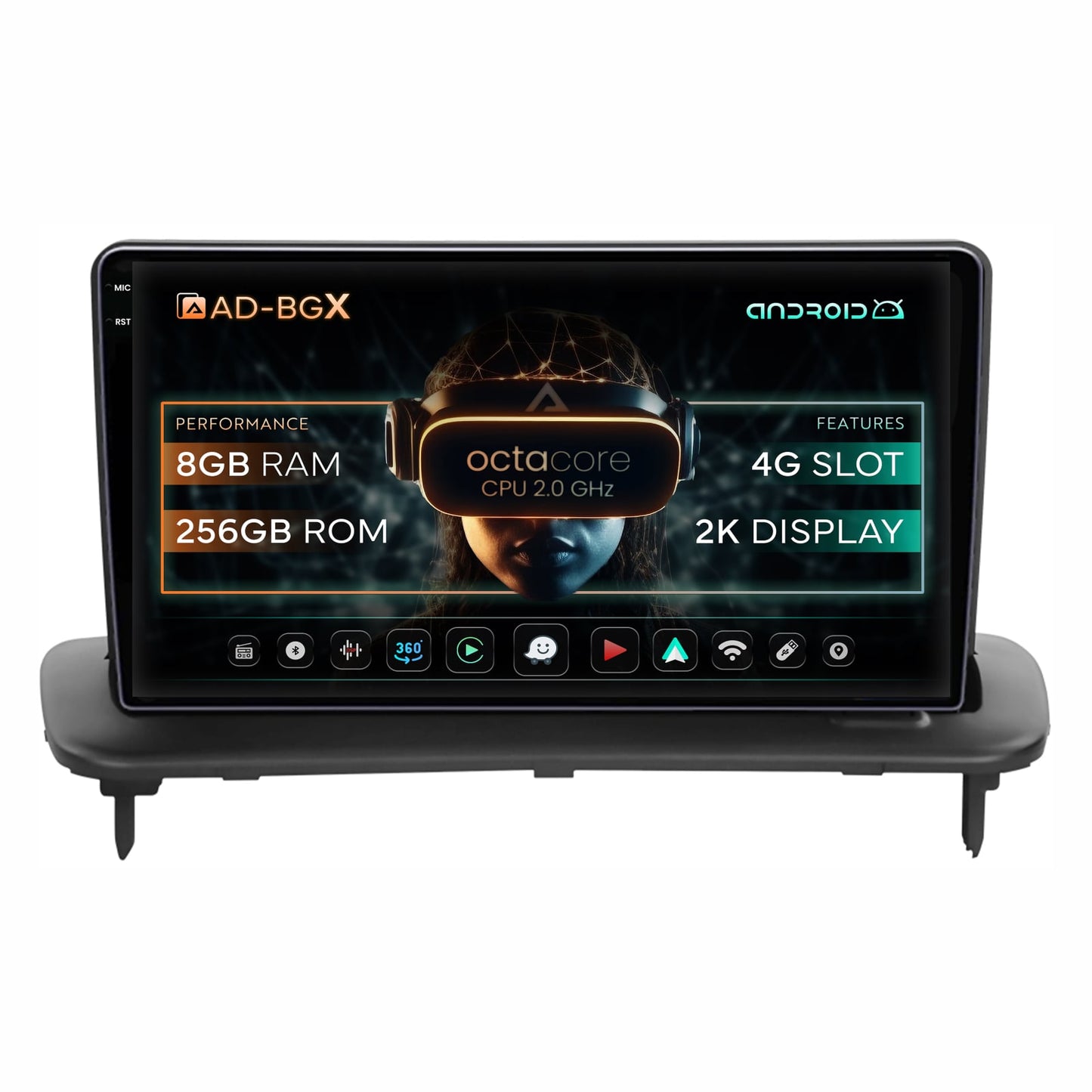 Navigatie Volvo C40 C30 S40 C70 V50 (2004-2012), Android, X-Octacore / 8GB RAM + 256GB ROM, 9.5 Inch - AD-BGX9008+AD-BGRKIT403
