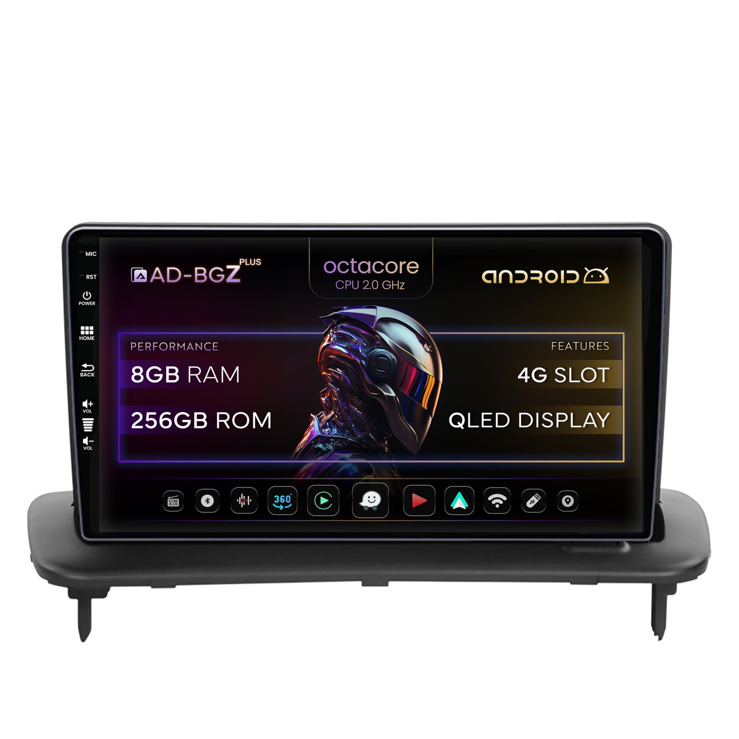 Navigatie Volvo C40 C30 S40 C70 V50 (2004-2012), Android, Z-Octacore / 8GB RAM + 256GB ROM, 9 Inch - AD-BGZ9008+AD-BGRKIT403