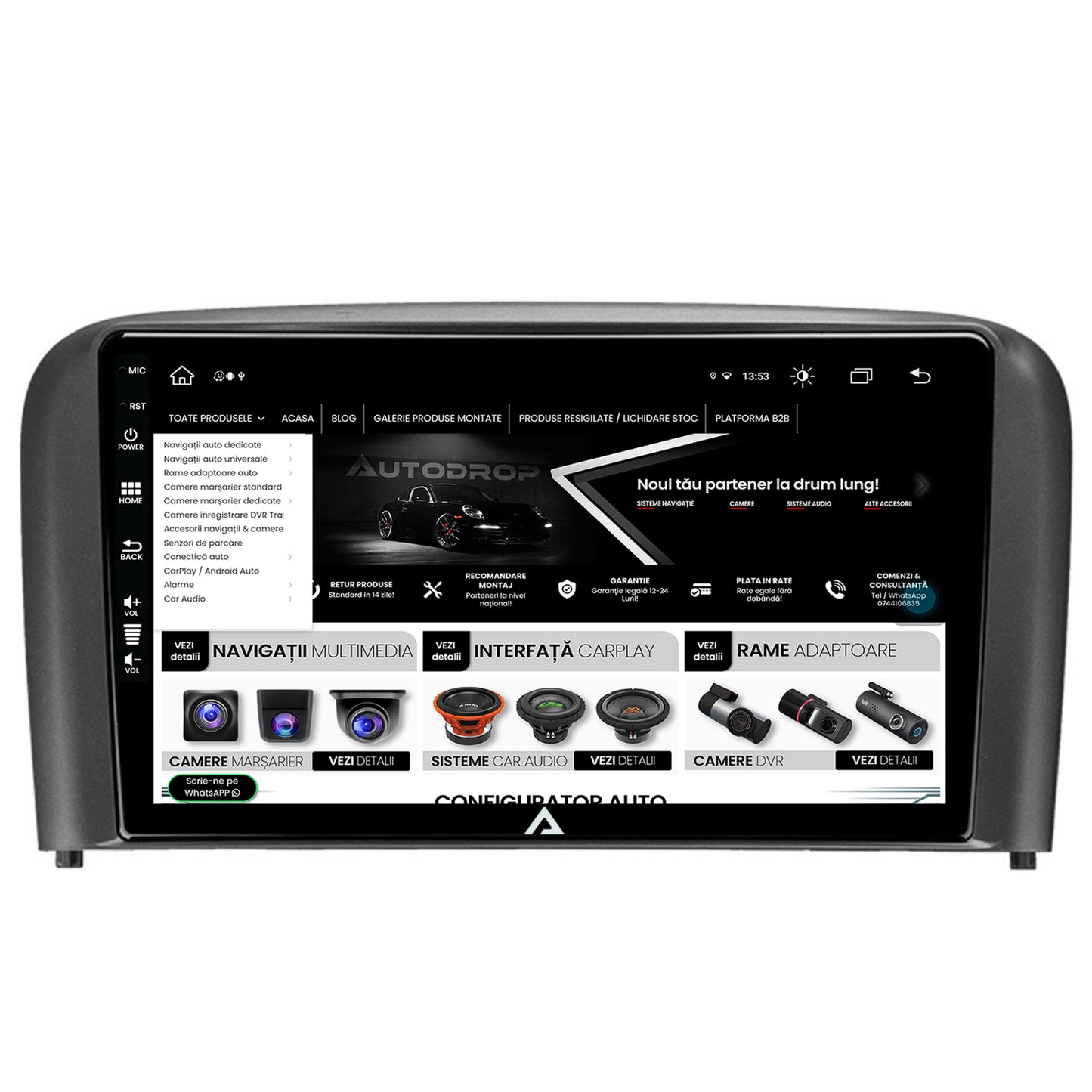 Navigatie Volvo S80 (1998-2004), Android, Z-Octacore / 8GB RAM + 256GB ROM, 9 Inch - AD-BGZ9008+AD-BGRKIT404