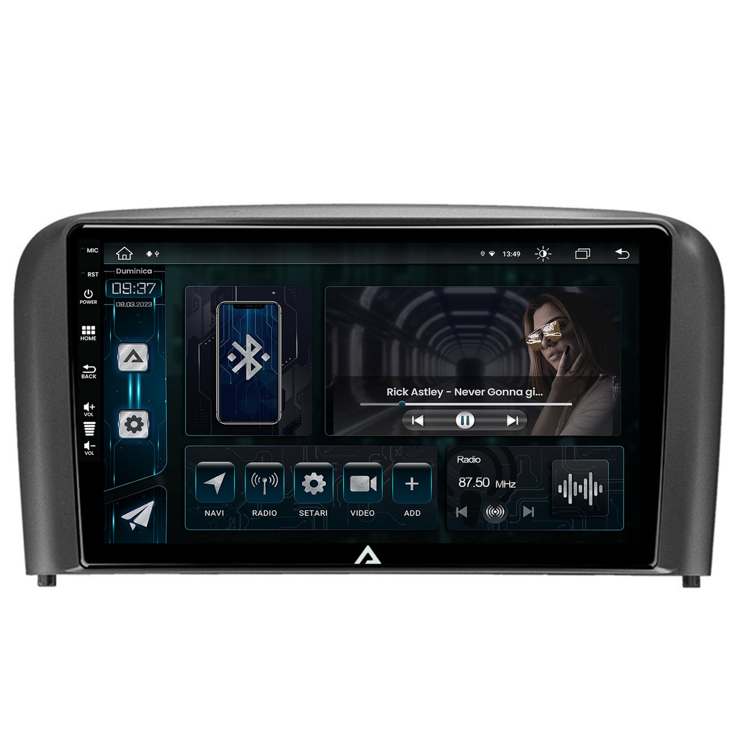 Navigatie Volvo S80 (1998-2004), Android, Z-Octacore / 8GB RAM + 256GB ROM, 9 Inch - AD-BGZ9008+AD-BGRKIT404