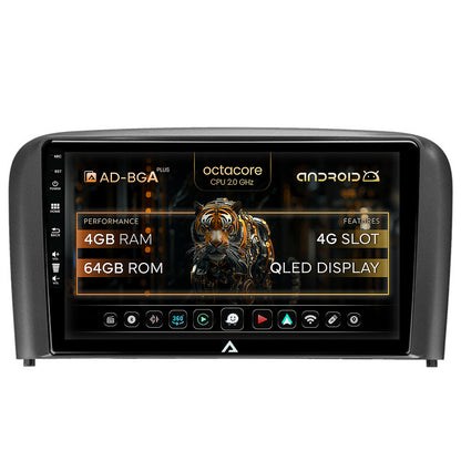 Navigatie Volvo S80 (1998-2004), Android, A-Octacore / 4GB RAM + 64GB ROM, 9 Inch - AD-BGA9004+AD-BGRKIT404