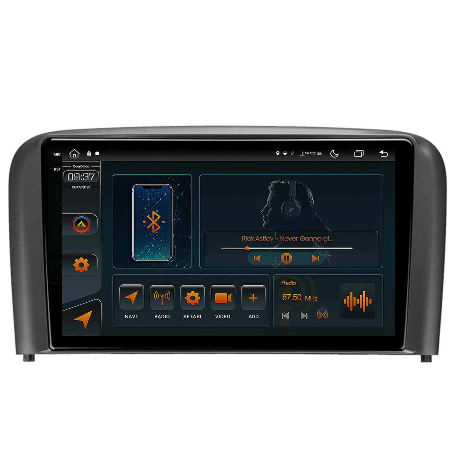 Navigatie Volvo S80 (1998-2004), Android, V-Octacore / 4GB RAM + 64GB ROM, 9.5 Inch - AD-BGV9004+AD-BGRKIT404