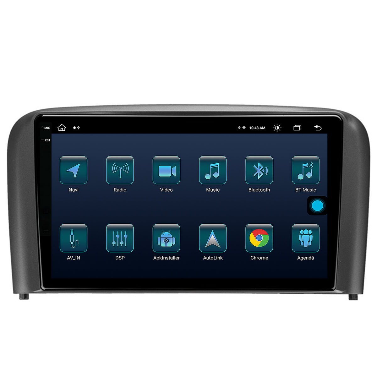 Navigatie Volvo S80 (1998-2004), Android, X-Octacore / 8GB RAM + 256GB ROM, 9.5 Inch - AD-BGX9008+AD-BGRKIT404