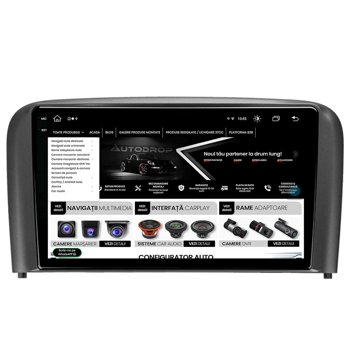 Navigatie Volvo S80 (1998-2004), Android, X-Octacore / 8GB RAM + 256GB ROM, 9.5 Inch - AD-BGX9008+AD-BGRKIT404