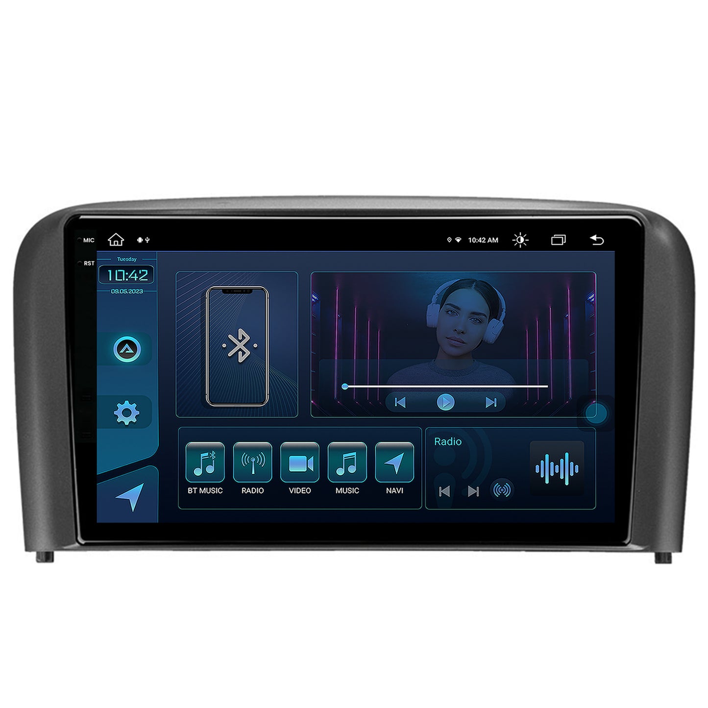 Navigatie Volvo S80 (1998-2004), Android, X-Octacore / 8GB RAM + 256GB ROM, 9.5 Inch - AD-BGX9008+AD-BGRKIT404