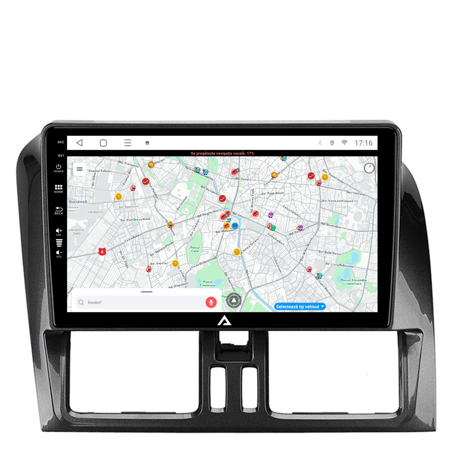 Navigatie Volvo XC60 (2008-2013), Android, A-Octacore / 4GB RAM + 64GB ROM, 9 Inch - AD-BGA9004+AD-BGRKIT400-0813