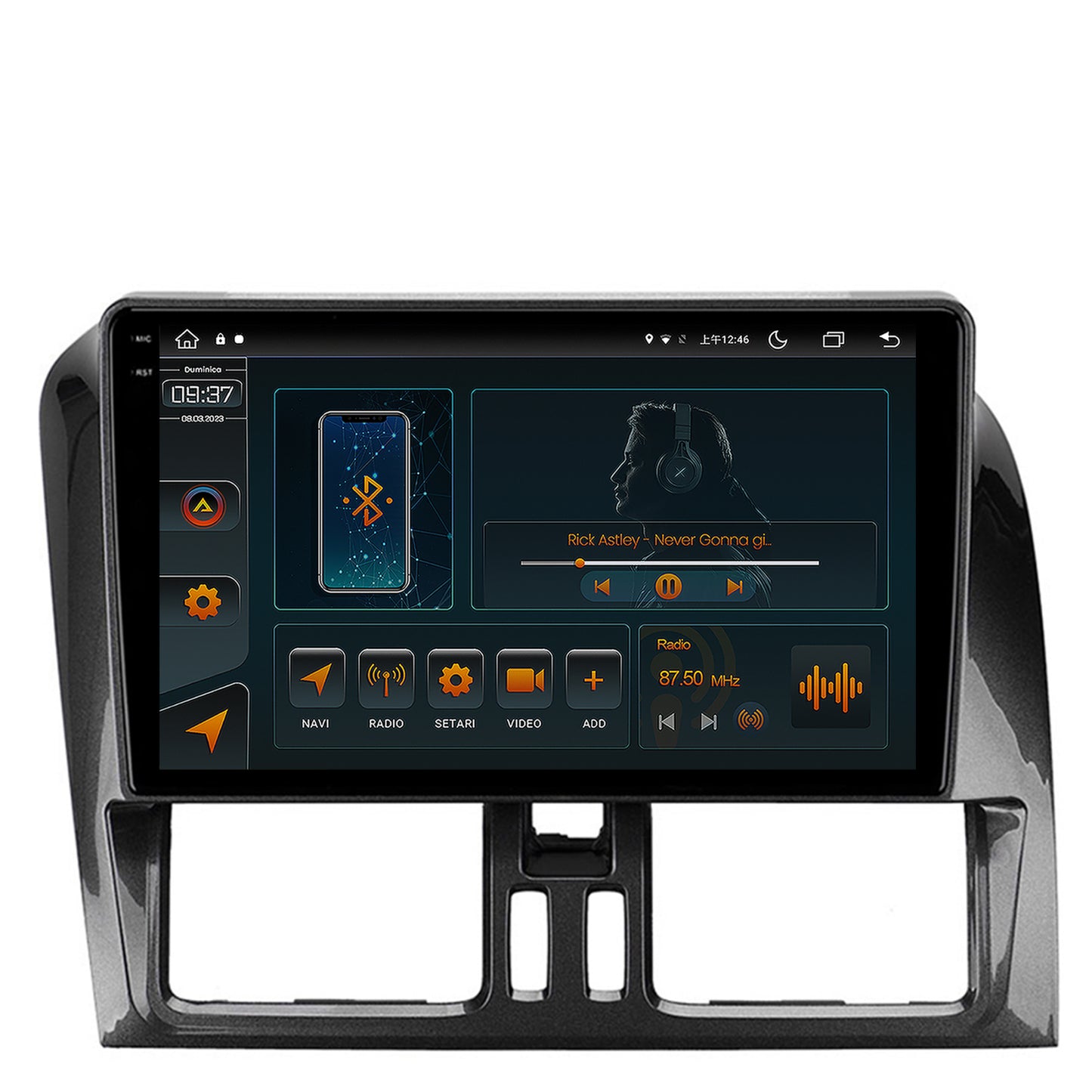 Navigatie Volvo XC60 (2008-2013), Android, V-Octacore / 4GB RAM + 64GB ROM, 9.5 Inch - AD-BGV9004+AD-BGRKIT400-0813